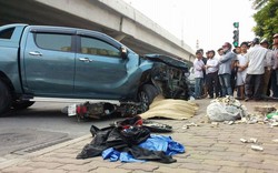 Xe Mazda đâm liên tiếp 1 ô tô và nhiều xe máy, 1 phụ nữ tử vong