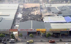 Chùm ảnh: Đột nhập hiện trường vụ cháy khu nhà xưởng sau Keangnam
