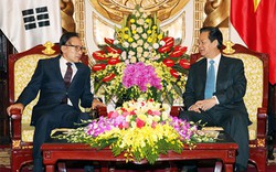 Thủ tướng Nguyễn Tấn Dũng tiếp nguyên Tổng thống Hàn Quốc