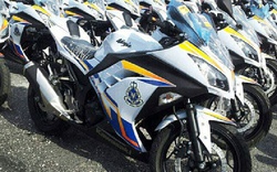 Cảnh sát Malaysia với dàn mô tô tuần tra mới