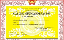 Phú Thọ: Tự khai thành tích là được... gia đình văn hóa