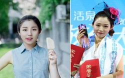 “Hot girl ăn kem” đăng quang ngôi Hoa khôi học đường Trung Quốc