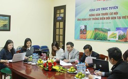 Chùm ảnh buổi giao lưu trực tuyến về việc ứng dụng cây trồng biến đổi gien vào Việt Nam