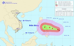 Xuất hiện siêu bão giật cấp 17 ngoài biển Đông