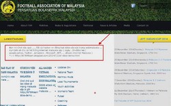 Điểm tin AFF Cup ngày 8.12: Trang chủ của LĐBĐ Malaysia bị hacker tấn công