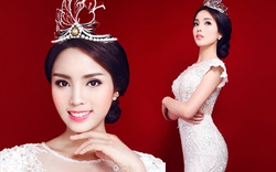 Hoa hậu Kỳ Duyên khoe khéo đường cong với đầm dạ hội