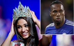 Didier Drogba &#34;cưa đổ&#34; Hoa hậu Hà Lan?