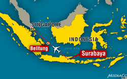 Đã xác định được tọa độ máy bay AirAsia rơi?