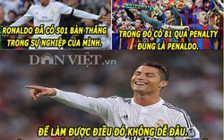 ẢNH CHẾ: Ronaldo cười nhạo Messi, “thánh” Bendtner bị M.U “nhuộm đỏ”