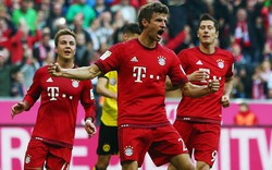 "Song sát” Muller - Lewandowski tỏa sáng, Bayern “vùi dập” Dortmund