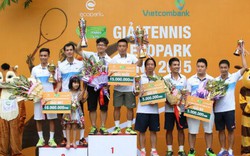 Nhiều bất ngờ kịch tính ở giải Tennis Ecopark Vietcombank 2015