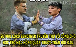 ẢNH CHẾ: Mạc Hồng Quân bị “thánh” Bendtner nhập, Messi sắp phải ngồi tù