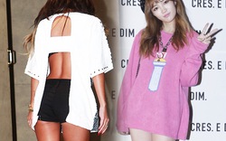 Mỹ nữ khoe lưng, “giấu quần” ở tuần thời trang Seoul