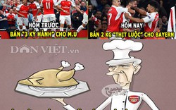 ẢNH CHẾ: Arsenal “thịt luộc” Bayern, Diego Costa là… phụ nữ