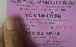 Phí có chồng phí ở Bến xe Miền Tây?