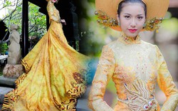Váy hot nhất tuần: Áo dài đính rồng 1m2 của Thúy Vân