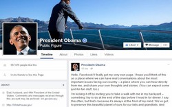 Ông Obama chính thức có Facebook cá nhân