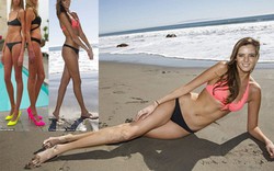 Choáng với đôi chân dài 1m30 của mỹ nữ miền biển