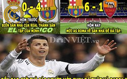 ẢNH CHẾ: Ronaldo “ức chế” với Barca, Man City chẳng “ngán” ai