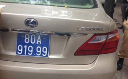 Lexus tiền tỷ bị tạm giữ vì nghi đeo biển xanh giả