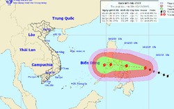 Xuất hiện siêu bão giật cấp 17 ngoài biển Đông