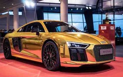 Đã mắt với chiếc Audi R8 V10 Plus thế hệ thứ hai "toàn vàng"