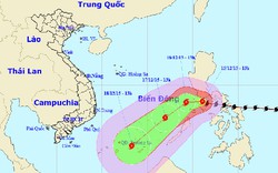 Bão Melor giật cấp 15-16 sắp tấn công biển Đông