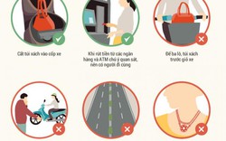 Infographic: Cách phòng chống cướp giật trên đường