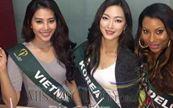 Nam Em cùng các hoa hậu trong ngày hoạt động đầu tiên tại Miss Earth