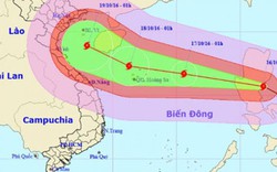 Bão Sarika giật cấp 17 tiến vào Biển Đông