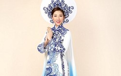 Ngắm bộ áo dài rồng lượn vân mây của Á hậu Bảo Như đi thi quốc tế