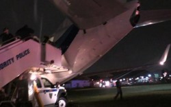 Máy bay chở ứng viên Phó Tổng thống Mỹ trượt khỏi đường băng