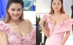 Vũ Thu Phương khoe thềm ngực đầy quá sexy với váy trễ