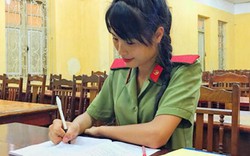 Nữ sinh Tày xinh đẹp mong thành công an để giúp ích cho đời