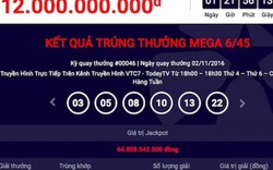 Thêm một người trúng xổ số gần 65 tỉ đồng