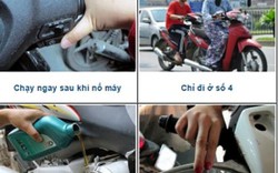 6 sai lầm khi dùng xe máy của người Việt