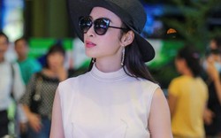 Angela Phương Trinh mặc không hở vẫn hút hồn ở sân bay