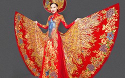 Mỹ nữ thi Hoa hậu châu Á khoe áo dài chim công lộng lẫy