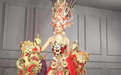 Khả Trang diện trang phục thời kỳ Hùng Vương dự thi tại Ba Lan?