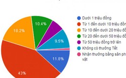 Thưởng Tết 2017 dự báo ra sao?