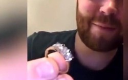 Con gái tiểu học được cầu hôn nhẫn kim cương khiến ông bố choáng váng