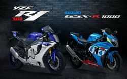 Suzuki GSX-R1000 so găng với Yamaha YZF-R1