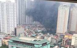 Hà Nội: Cháy tại khu đô thị Xa La, khói đen mù trời