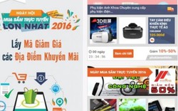 Ngày mua sắm trực tuyến 2016 chính thức bắt đầu