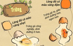 Infographic: Cách nhận biết thực phẩm tươi, sạch bằng màu sắc