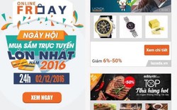 Online Friday: Sản phẩm điện tử, thời trang giảm giá sâu