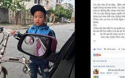 Cậu bé 7 tuổi đứng lại xin lỗi khi đâm trúng taxi