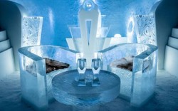 Bên trong khách sạn băng lạnh toát ở Thụy Điển