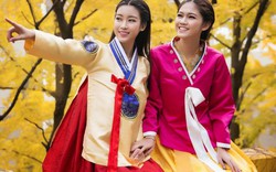 Mỹ Linh, Thanh Tú diện Hanbok đẹp không kém mỹ nhân Hàn Quốc