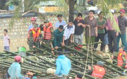 Hàng trăm người ngâm mình trong lũ, “giải cứu” tàu cá giúp ngư dân